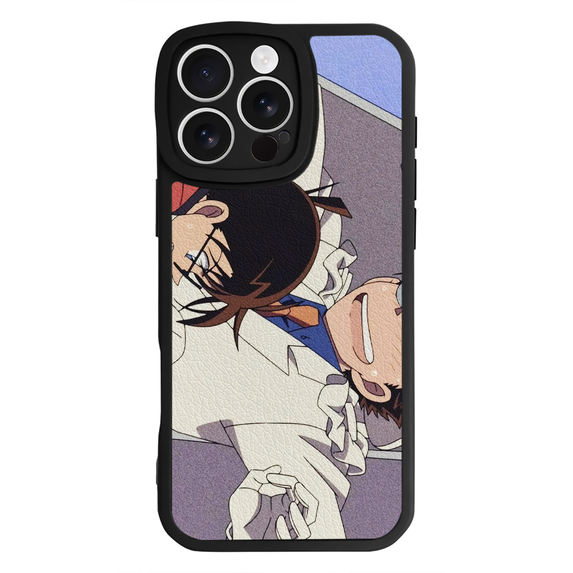 （画像用） 名探偵コナン Detective Conan 【iPhone 16シリーズ対応】シリコンスマホケース（レザー調） 材質：シリコン
